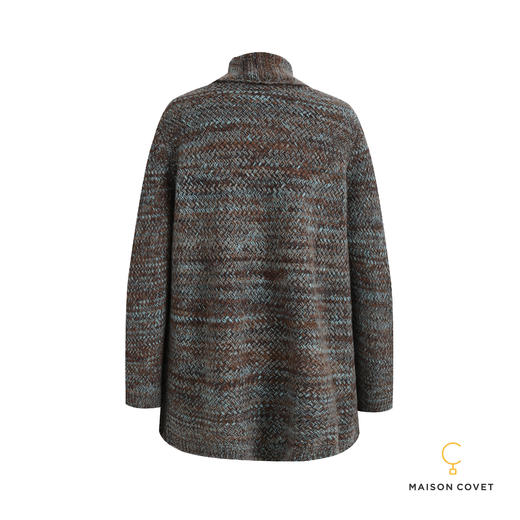 MAISON COVET纯山羊绒翻领外套上衣 商品图3