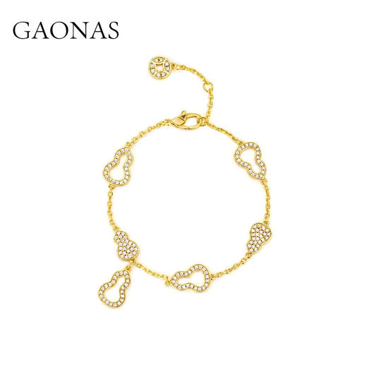 GAONAS  时尚贵气金色葫芦手链11561SGO 商品图0