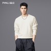 PINLI品立2025秋季新款简约休闲长袖针织衫男士纯色宽松打底毛衣GD253110135 商品缩略图2