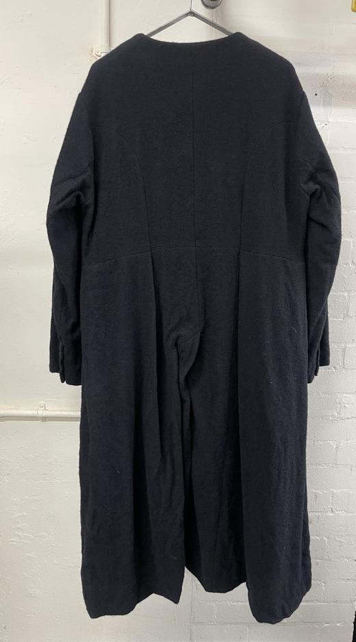 John Alexander Skelton 25AW 黑色羊毛中世纪长外套 商品图12