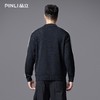 PINLI品立2025秋季新款POLO领宽松毛衣男潮牌休闲翻领条纹针织衫GD253110133 商品缩略图4