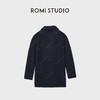 ROMI STUDIO“羊毛大衣”100%缩绒羊毛复古藏蓝毛呢外套RWCASZ6374 商品缩略图2