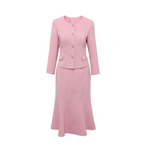 「高货dwo」全新升级【铂金会员514/天猫699/差价185】(99544)洛诗琳2025秋冬气质小香风外套高腰鱼尾半身裙两件套 商品图4