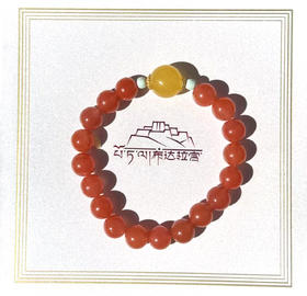 南红炫彩单圈手串B