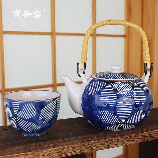有谷窑宜得利家居 日本制复古泡茶陶瓷茶具套装精美送礼带礼盒1壶4杯 商品图3