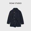 ROMI STUDIO“羊毛大衣”100%缩绒羊毛复古藏蓝毛呢外套RWCASZ6374 商品缩略图1