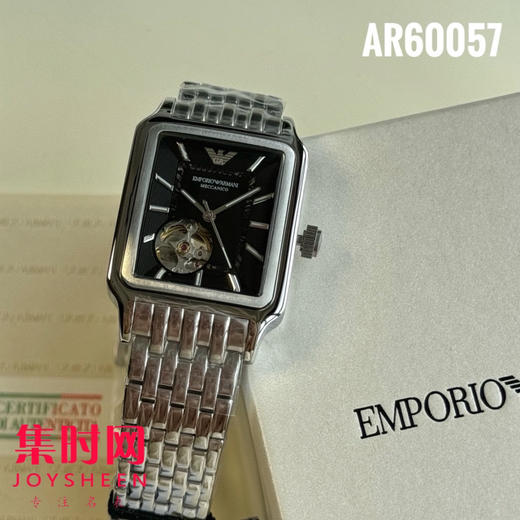 原单阿玛尼AR60057 方形镂空男士机械腕表 商品图2