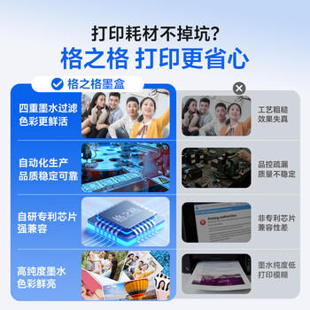 格之格PGI850 CLI851墨盒 适用佳能iX6780 iX6880 iP7280 MX928 MG6400 iP8780 打印机 五色套装 商品图2