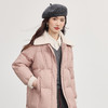 【10/15新品】熙世界重磅90白鸭绒羽绒服女中长款毛绒翻领保暖外套2025冬季新款 商品缩略图4