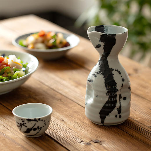 有谷窑宜得利家居 日本制复古酒壶套装和风陶瓷酒器精美礼盒送礼1壶2杯 商品图4