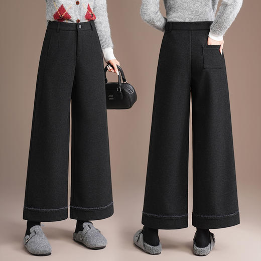 QYM H635-Y阔腿裤直筒裤宽松休闲厚款裤 商品图2