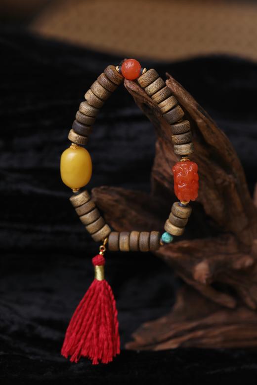 【孤品】9m沉香药片手串 商品图2