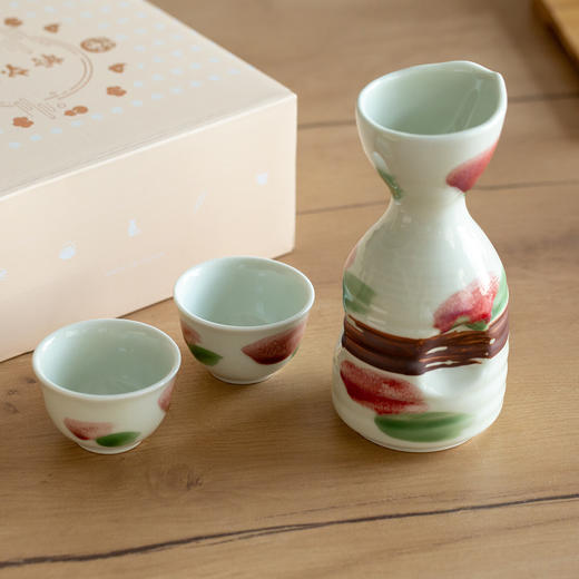 有谷窑宜得利家居 日本制复古酒壶套装和风陶瓷酒器精美礼盒送礼1壶2杯 商品图6