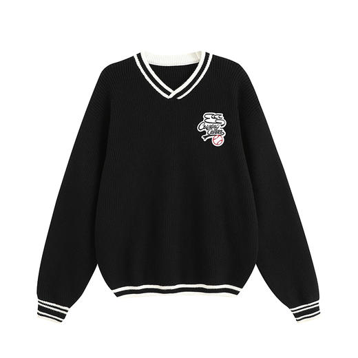 CryingCenter CCC复古棒球粗针毛衣 哭喊中心 商品图3