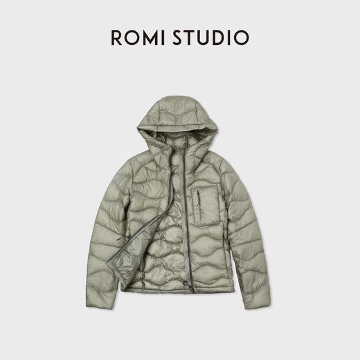 ROMI STUDIO 进口波兰科鲁达95白鹅绒可收纳羽绒外套 RWCWWG6417 商品图4