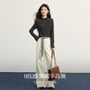 【10/15新品】熙世界知性保暖半高领T恤打底衫女秋冬新款通勤长袖磨毛内搭上衣 商品缩略图2