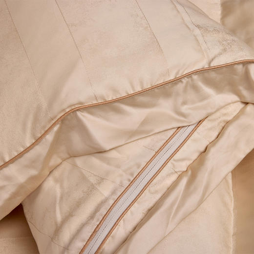 多喜爱 金羽朵95进口白鹅绒桑蚕丝子母被 栖金枕月【鹅绒母被+蚕丝子被】【95%绒子含量】【100%双宫茧桑蚕丝】【1000+清洁度】【波兰进口】3D航空舱  20CM开口 商品图7