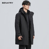 贝纳川冬季新品长款带帽鹅绒服ECF405255402 商品缩略图2