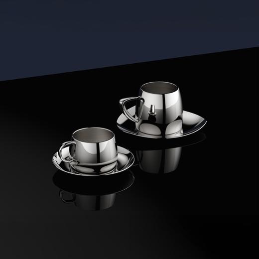 奢蒂双层杯碟套装 RESONG日诵家居 咖啡杯 商品图0