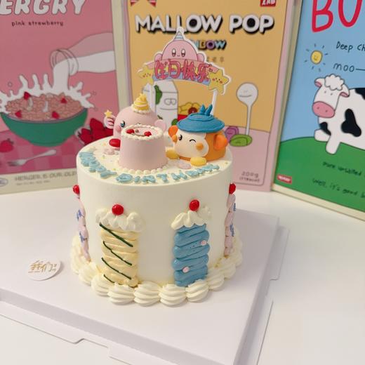 卡比与鲁迪/星之卡比卡通手绘蛋糕-低糖处理无添加 商品图4