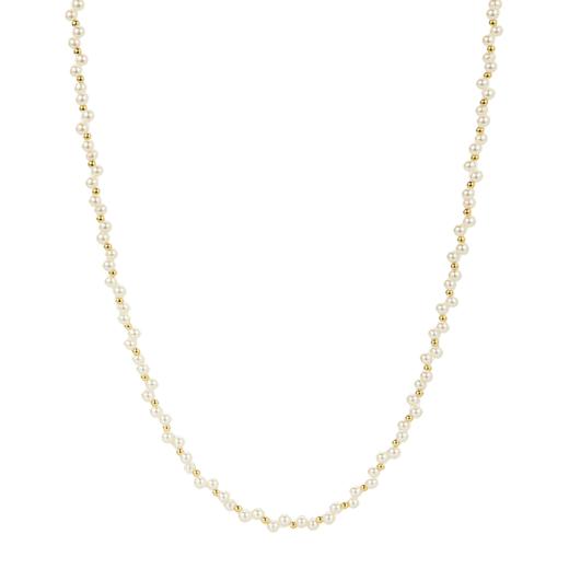 Oflye潮流饰品  法式编织珍珠项链女新款轻奢小众高级感锁骨链颈链秋冬配饰 商品图4