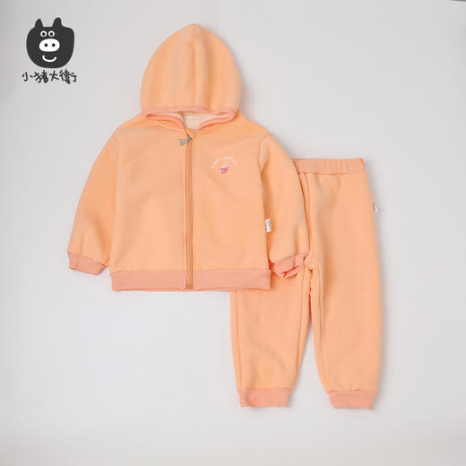 小猪大卫套装复合羊羔绒男女童洋气套装舒适保暖90-120 商品图3