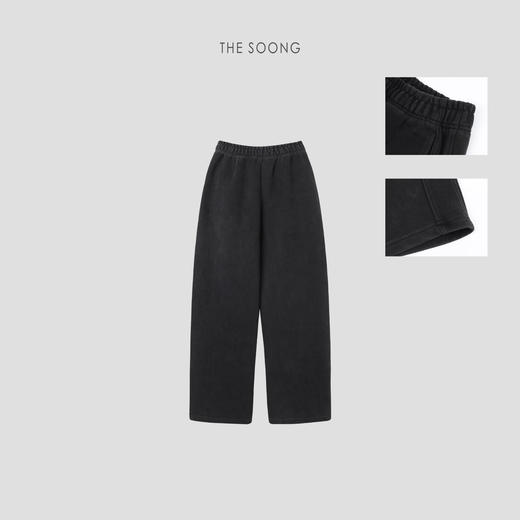 THESOONG"超柔一体奥粒绒"重工定染水洗做旧保暖休闲裤HWKZ8011 商品图2