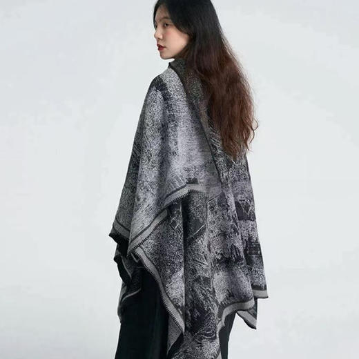 享妍 水墨江南披肩毯  多场景使用 披肩/围巾/盖毯 商品图8