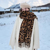 【YW】无忧购49元2件【甄选】冬款加厚仿羊绒豹纹围巾辣妹保暖披肩（截单后3-5天发货) 商品缩略图2