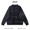 SDSA男士秋冬新款痞帅男装韩版扎染做旧polo领卫衣百搭休闲上衣 商品缩略图5