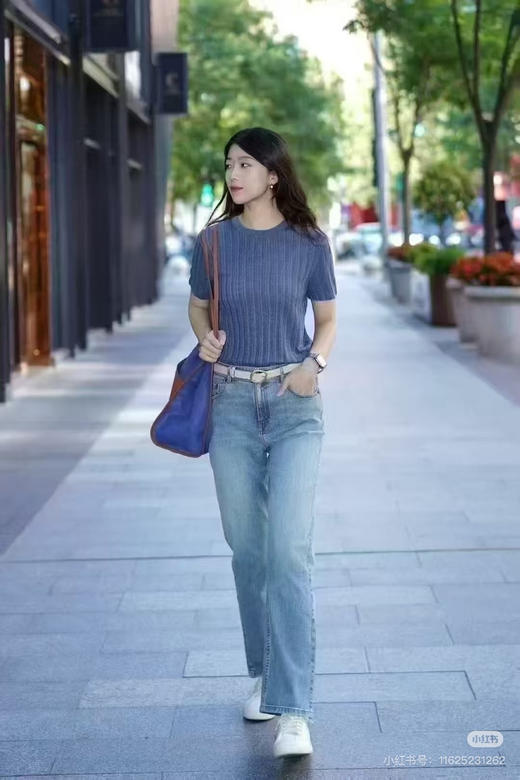 【开放日忙 秒杀价已调 直接拍】返场 小禾 水洗蓝 随性 小直筒 牛仔裤 商品图0