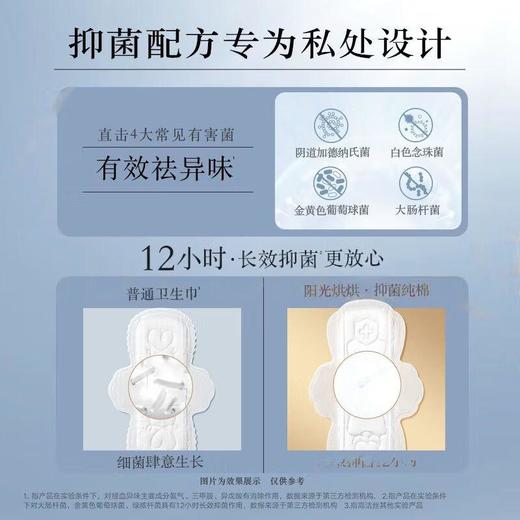 高洁丝 阳光烘烘抑菌纯棉卫生巾280mm*12p 商品图1