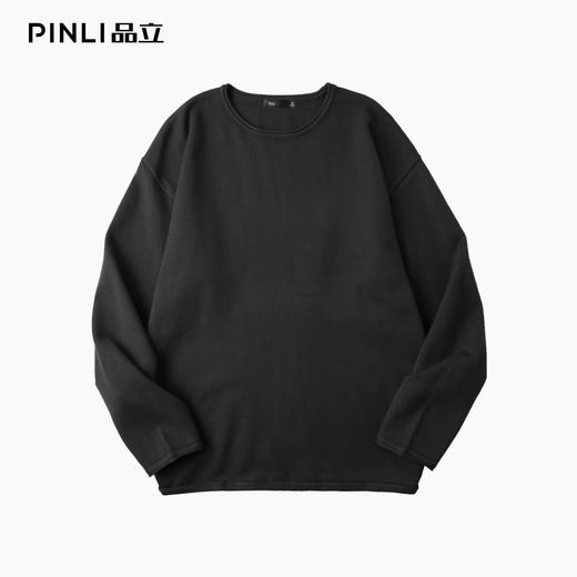 PINLI品立2025秋季新款简约休闲长袖针织衫男士纯色宽松打底毛衣GD253110135 商品图9