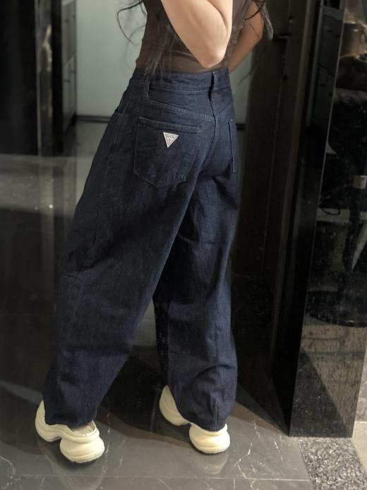 GUE&SS版型超绝的原牛洗水阔腿弯刀阔腿裤 商品图6