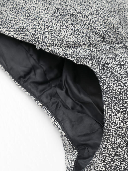 秋冬新款灰色立领羽绒马甲女复古粗花呢面料宽松显瘦外穿背心外套 商品图4