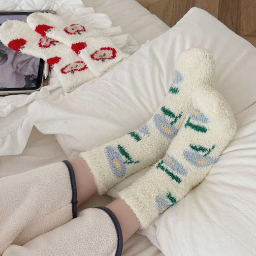冬暖居家小花园可爱日系中筒女袜-纪念日百货门店同款166295099 商品图2