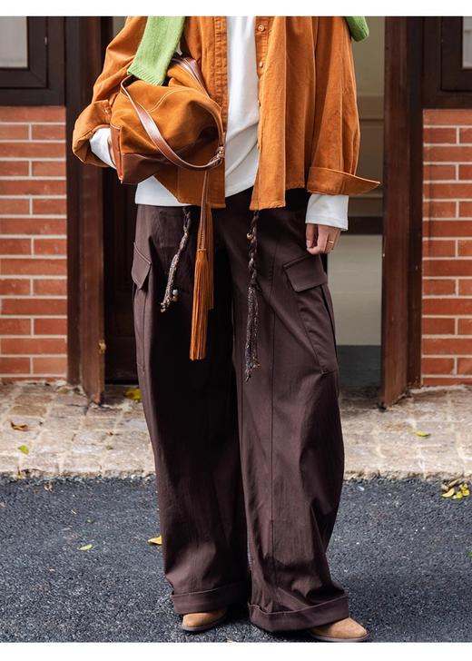 【门店同款】ENJOY冬季“暖冬知性”编织腰带阔腿裤 167044769 商品图0