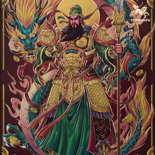 铜师傅 手工錾刻 铜雕画《关羽》客厅玄关沙发背景墙装饰挂画 商品图4