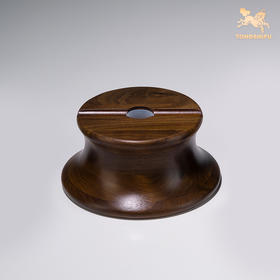 铜师傅《定海神针黑胡桃底座》金箍棒底座 黑胡桃原木 圆形实木底座