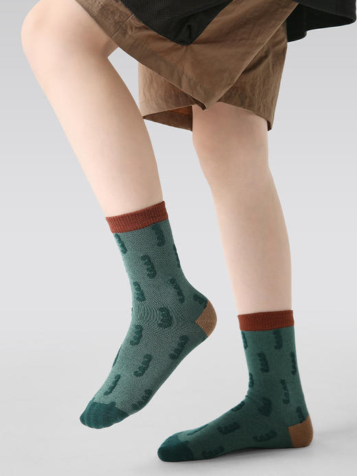 【一次抢5双！新款高弹无骨袜！】儿童袜子2025秋冬新款拼色小狗短袜棉男童袜子百搭防臭运动袜 商品图3