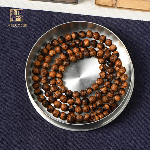 天然芽庄白奇楠佛珠 7.5mm*108颗 22.5克 SP12161 商品图0