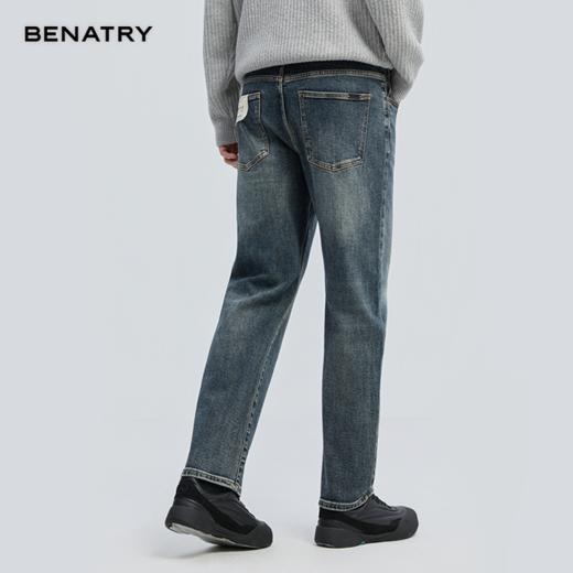 贝纳川新品复古色小直筒牛仔长裤 商品图1
