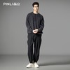PINLI品立2025秋季新款肌理感针织套头卫衣复古潮男宽松休闲上衣B253109046 商品缩略图1