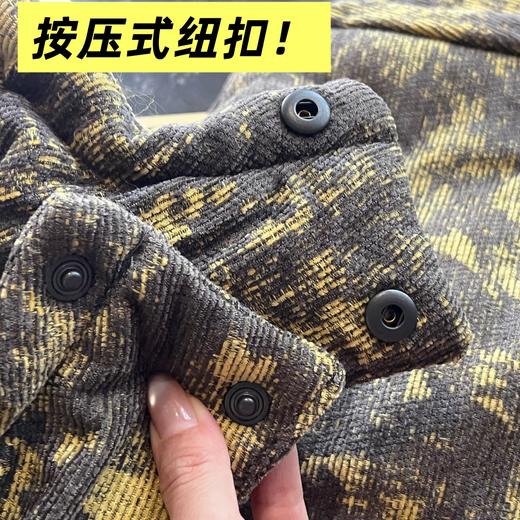 U&R男款提花可拆卸连帽棉服(波哥M蕾姐S） 商品图6