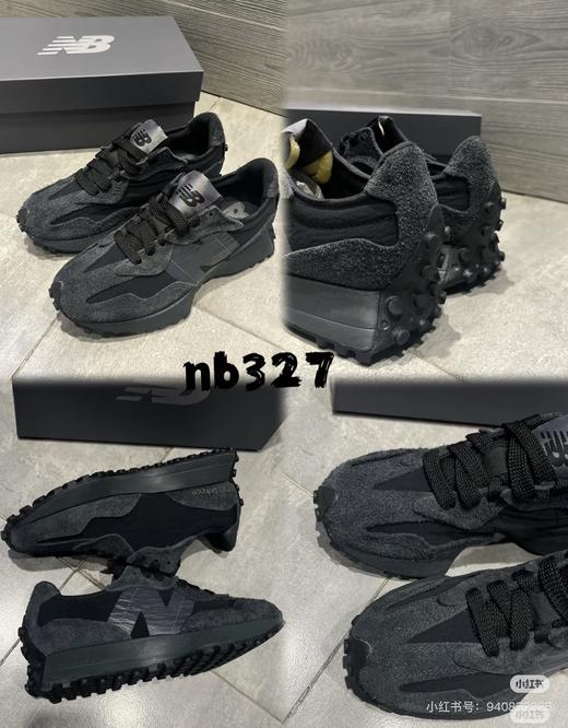 【新百伦】座5楼|  New Balance 25年春秋男女款黑武士休闲运动鞋327 WCD 商品图6