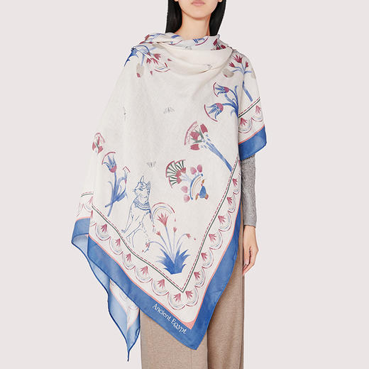 大英博物馆 埃及系列 盖亚·安德森猫印花 披肩围巾 商品图2