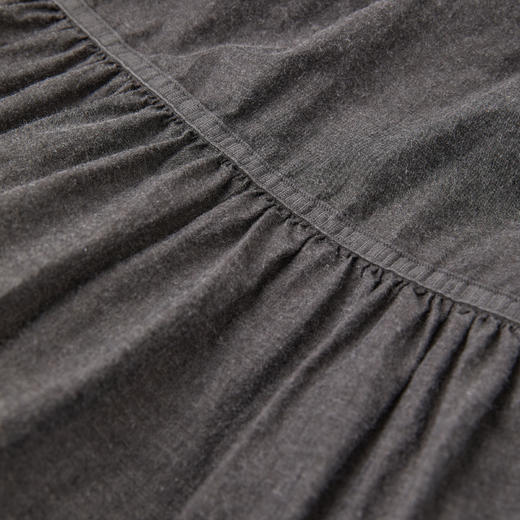 ROMI STUDIO磨砂微毛棉质复古洗水A摆松紧腰半身裙伞裙RWCAXG6171 商品图3