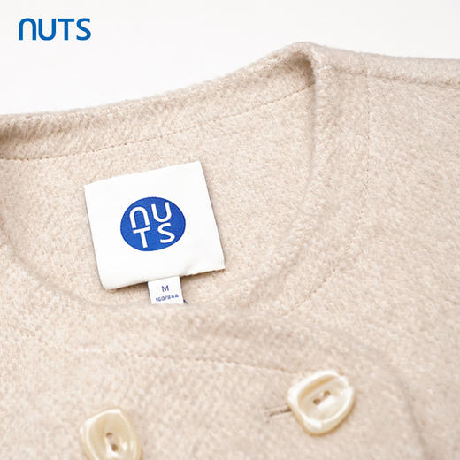 NUTS商场同款秋冬新款简约宽松通勤日常呢料短外套女348153389 商品图2