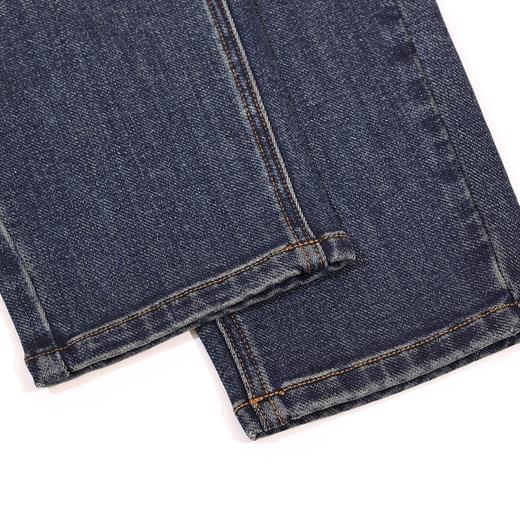 半身缘女裤 秋季柔软棉弹腰部皮牌锥形牛仔裤253302U10120048 商品图4