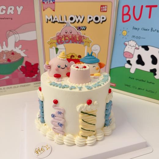 卡比与鲁迪/星之卡比卡通手绘蛋糕-低糖处理无添加 商品图5